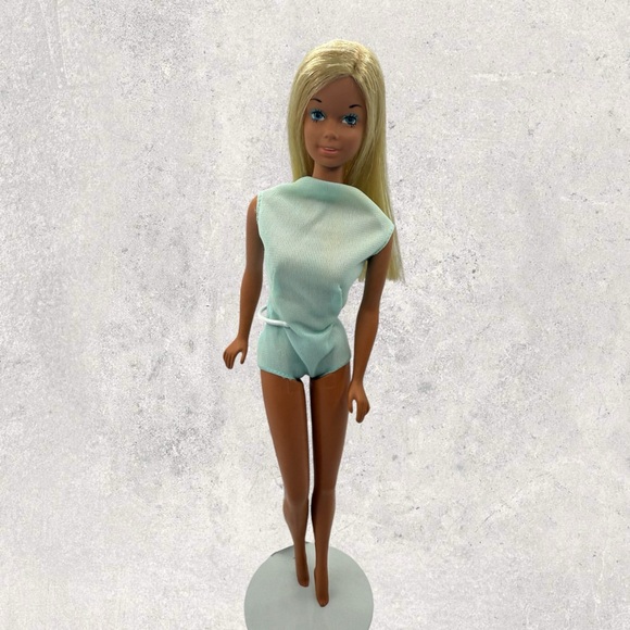 Vintage The Sun Set Malibu Barbie Doll Tan 1971-72 JAPAN With Original Swimsuit - Picture 3 of 13